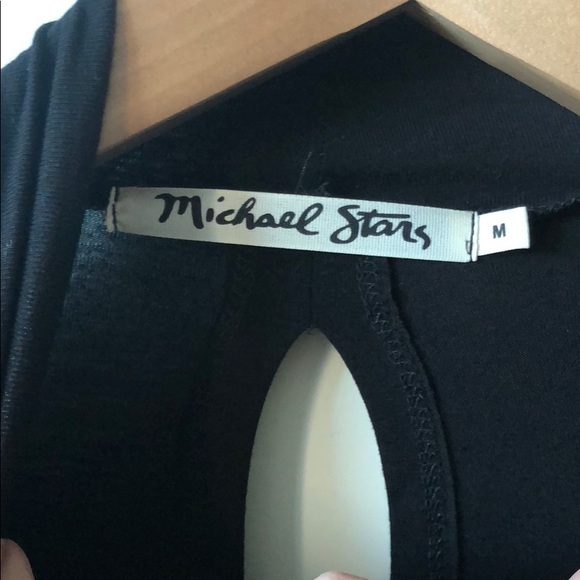 Micheal Stars Black Mock Turtleneck - Picture 5 of 6